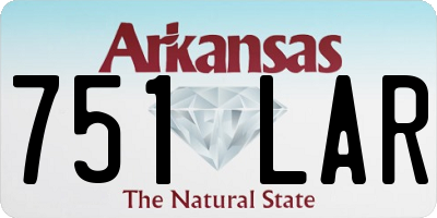 AR license plate 751LAR