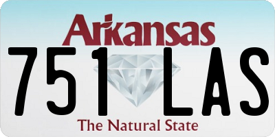 AR license plate 751LAS