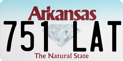 AR license plate 751LAT