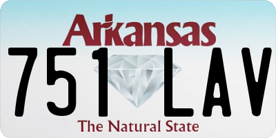 AR license plate 751LAV
