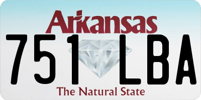AR license plate 751LBA