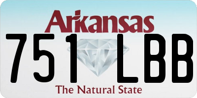 AR license plate 751LBB