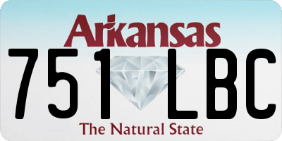 AR license plate 751LBC