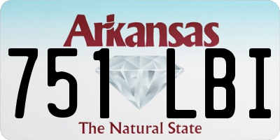 AR license plate 751LBI