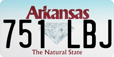 AR license plate 751LBJ