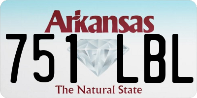 AR license plate 751LBL