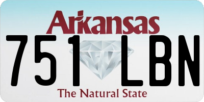AR license plate 751LBN