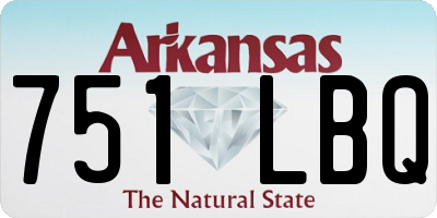 AR license plate 751LBQ
