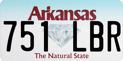 AR license plate 751LBR