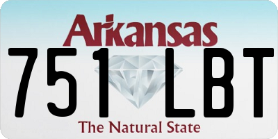 AR license plate 751LBT