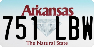 AR license plate 751LBW
