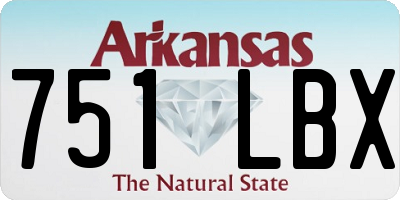 AR license plate 751LBX