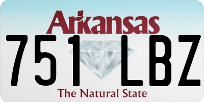 AR license plate 751LBZ