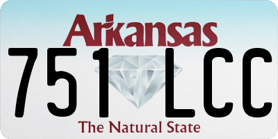 AR license plate 751LCC