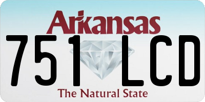 AR license plate 751LCD