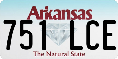 AR license plate 751LCE