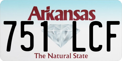 AR license plate 751LCF
