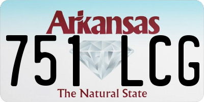 AR license plate 751LCG