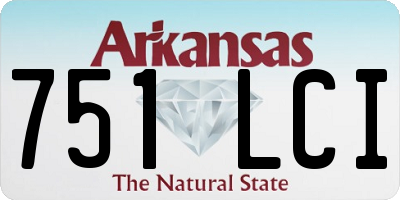 AR license plate 751LCI