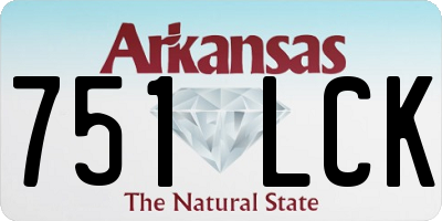 AR license plate 751LCK