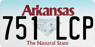 AR license plate 751LCP