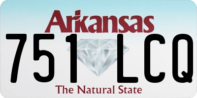 AR license plate 751LCQ