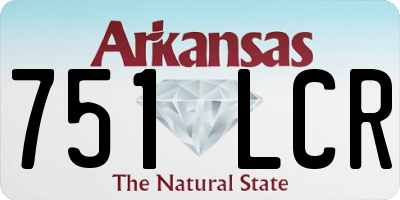 AR license plate 751LCR