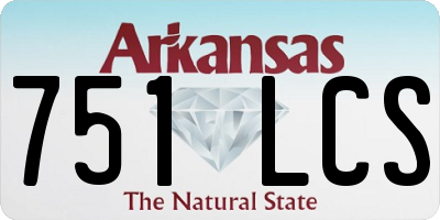 AR license plate 751LCS