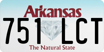 AR license plate 751LCT