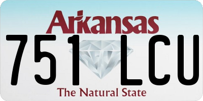 AR license plate 751LCU