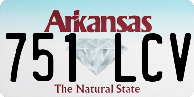 AR license plate 751LCV