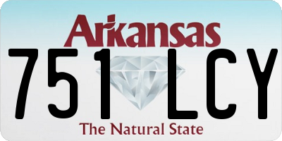 AR license plate 751LCY