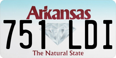 AR license plate 751LDI