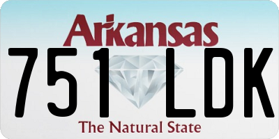 AR license plate 751LDK