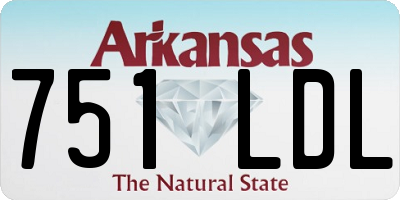 AR license plate 751LDL