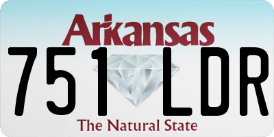 AR license plate 751LDR
