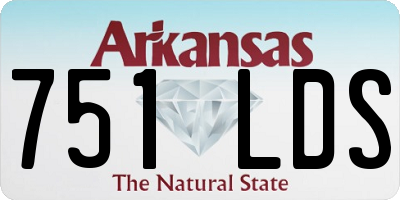 AR license plate 751LDS
