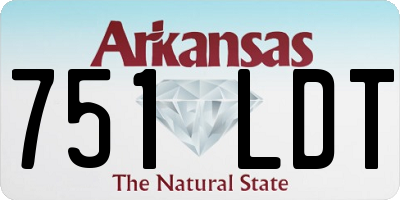 AR license plate 751LDT