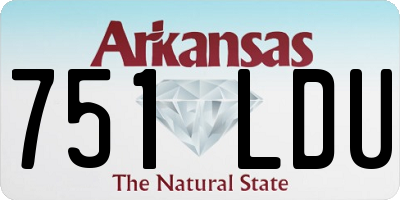 AR license plate 751LDU