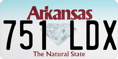 AR license plate 751LDX
