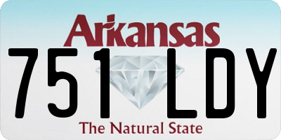 AR license plate 751LDY