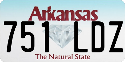 AR license plate 751LDZ