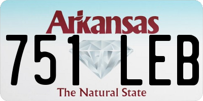 AR license plate 751LEB