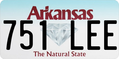 AR license plate 751LEE