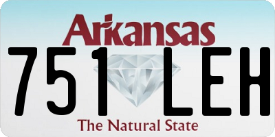 AR license plate 751LEH