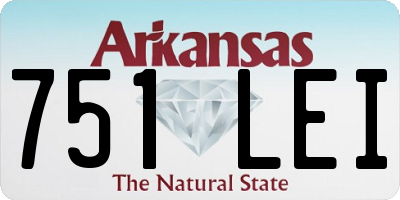 AR license plate 751LEI