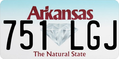 AR license plate 751LGJ