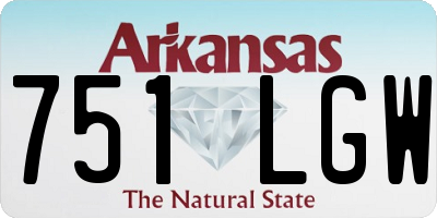 AR license plate 751LGW