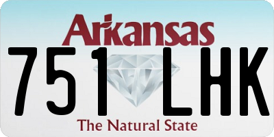 AR license plate 751LHK