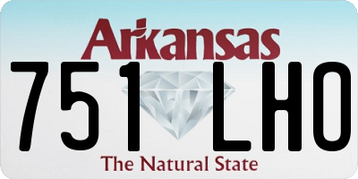 AR license plate 751LHO